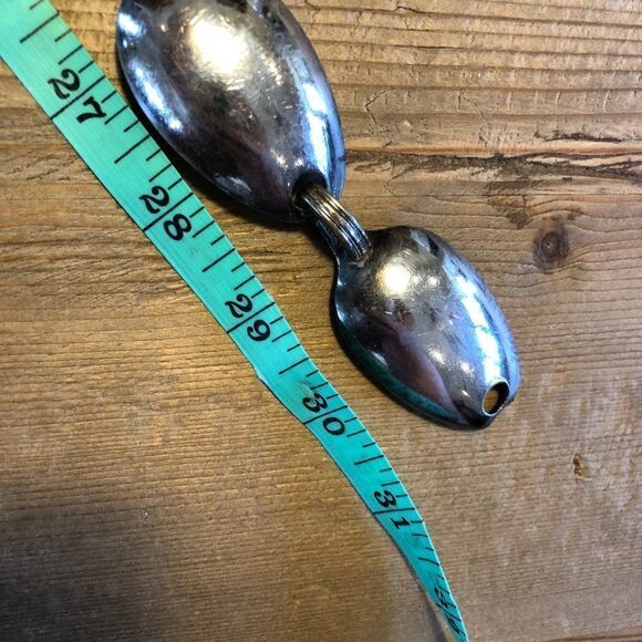 Vintage Silver Color Spoon belt with Sterling Silver Cocktail Fork main image 10